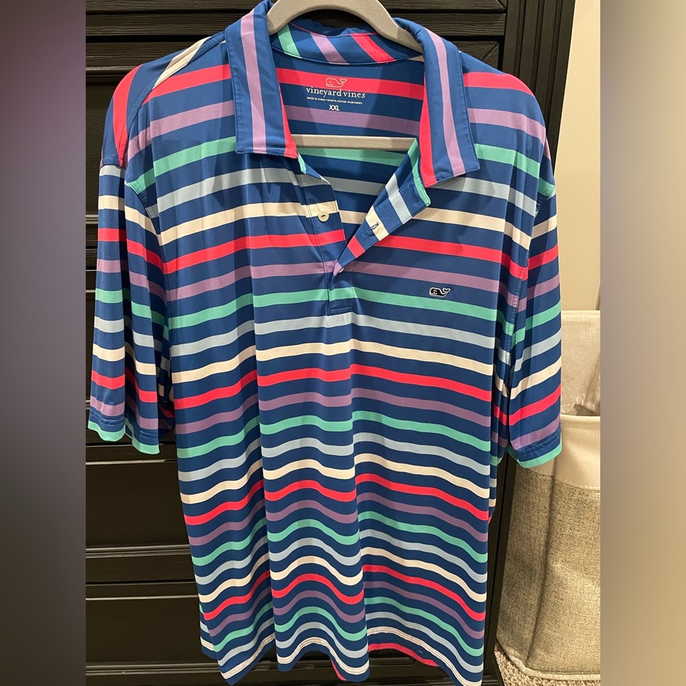 Striped Vineyard Vines polo tee
